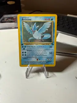 💎 NEAR MINT Base Set Articuno 1st Edition Holo Card 2/62 Fossil 💎 - Image 1