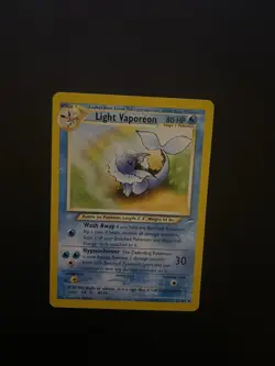 Light Vaporeon 52/105 Neo Destiny Unlimited Edition Regular Card - Image 1
