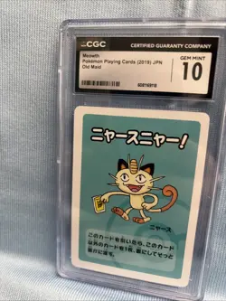 CGC 10 Meowth Old Maid 2019 Japanese Pokemon Card - Image 2