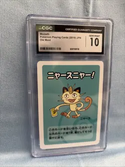 CGC 10 Meowth Old Maid 2019 Japanese Pokemon Card - Image 3