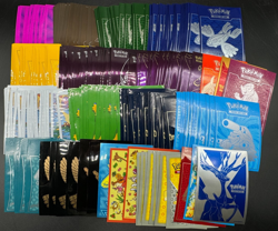 286 Official Pokemon TCG Card Sleeves Lot B&W-S&M era Plasma Freeze XY Evolution - Image 1