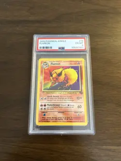 Pokemon TCG Flareon Jungle Card 19/64 Regular Rare, Near Mint Condition PSA6 - Image 1