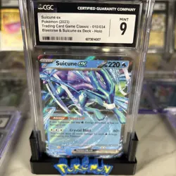 Pokemon TCG Suicune EX Classic Collection Trading Card 010/034 - Image 1