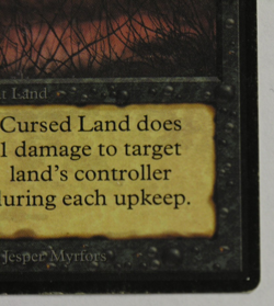 Cursed Land - Beta Edition - *MTG* Magic the Gathering - Image 3