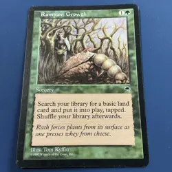 Rampant Growth - Tempest - LP - MTG Magic - Common - Green Sorcery - Image 2