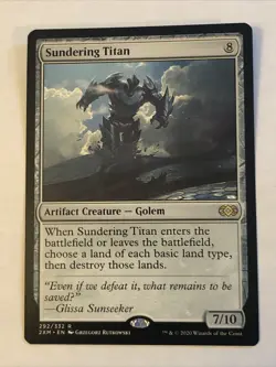 Sundering Titan X1 Double Masters NM Condition See Pics Front Back - Image 1