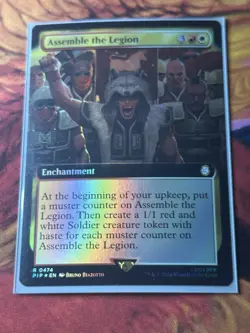 Assemble the Legion - Extended Art Fallout MTG Foil - Image 1