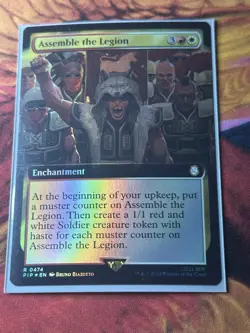 Assemble the Legion - Extended Art Fallout MTG Foil - Image 2