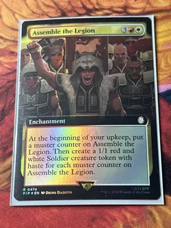 Assemble the Legion - Extended Art Fallout MTG Foil - Image 4