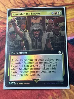 Assemble the Legion - Extended Art Fallout MTG Foil - Image 5