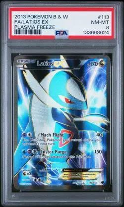 Latios EX 113/116 Plasma Freeze Pokemon PSA 8 *624 - Image 1