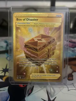 Pokemon TCG Box of Disaster Sword & Shield Lost Origin 214/196 Secret Rare Card - Image 1