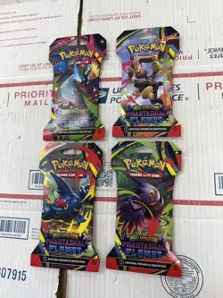 Pokemon TCG Mega Evolution Phantasmal Flames 4x Sleeved Booster Pack Art Set NEW - Image 2
