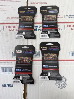 Pokemon TCG Mega Evolution Phantasmal Flames 4x Sleeved Booster Pack Art Set NEW - Image 4