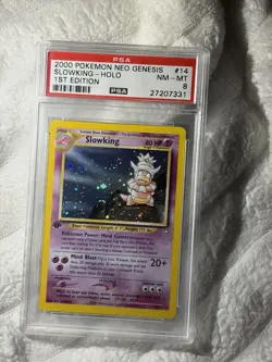 2000 Pokemon Neo Genesis #14 SLOWKING-HOLO 1st EDITION NM-MT 8 MUST GO - Image 1