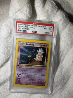 2000 Pokemon Neo Genesis #14 SLOWKING-HOLO 1st EDITION NM-MT 8 MUST GO - Image 2