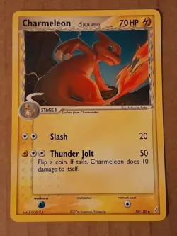 Pokemon Charmeleon 30/100 Crystal Guardians NM-MT See Pictures - Image 1