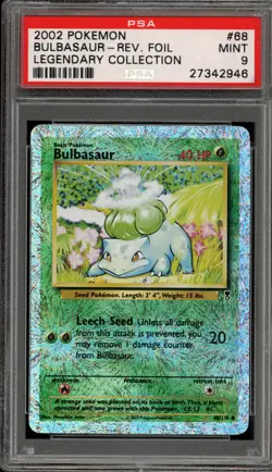 Pokemon Bulbasaur Legendary Coll. Reverse Holo #68 PSA 9 Mint - Image 1