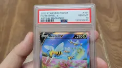 PSA 10 GEM MINT Pokemon Beedrill V 161/189 Alt Art Astral Radiance Free Shipping - Image 4