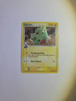 2006 Pokemon TCG Dragon Frontiers Larvitar δ 52/101 Reverse Holo Foil Stamped LP - Image 1