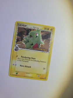 2006 Pokemon TCG Dragon Frontiers Larvitar δ 52/101 Reverse Holo Foil Stamped LP - Image 4