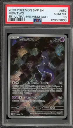 Pokemon Mewtwo 151 Ultra-Premium Coll. Promo SVP EN 052 PSA 10 Gem Mint - Image 1