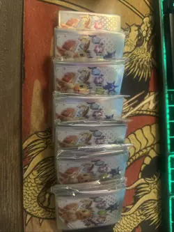 Pokemon Prismatic Evolutions ETB Deck Sleeves Lot 7 Packs Of Sleeves - Image 1