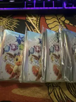 Pokemon Prismatic Evolutions ETB Deck Sleeves Lot 7 Packs Of Sleeves - Image 4