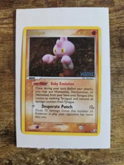 Tyrogue Reverse Holo Rare Stamped 33/115 EX Unseen Forces 2005 Pokemon TCG - Image 1