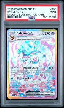 2025 Pokemon Sylveon Ex Special Illus. Rare #156 MINT Prismatic Evolutions PSA 9 - Image 1