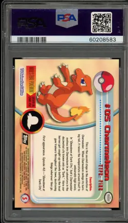Pokemon Topps Charmeleon #05 PSA 10 Gem Mint - Image 2