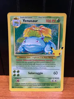 CARTA POKEMON VENUSAUR 15/102 HOLO GRAN FESTA CLASSICA 2021 NUOVA + BUSTINA - Image 1