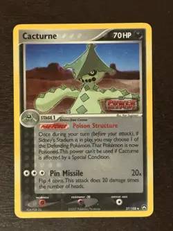 Cacturne 27/108 Power Keepers Reverse Holo Pokemon TCG - HP (READ DESCRIPTION) - Image 1