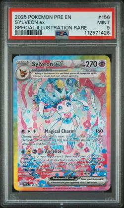 2025 Pokemon Sylveon Ex Special Illus. Rare #156 MINT Prismatic Evolutions PSA 9 - Image 1