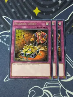 3x Reckless Greed - TAMA-EN057 - Rare (NM) - Yugioh Playset - Image 1