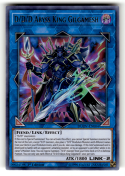 D/D/D Abyss King Gilgamesh DUOV-EN004 1st Edition Ultra Rare Duel Overload LP - Image 1