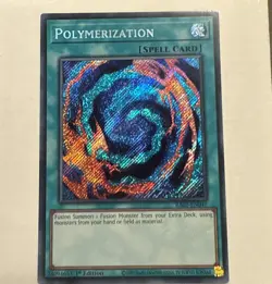 Yugioh RA02-EN047 POLYMERIZATION Secret Rare 1st Edition (MINT) - Image 1
