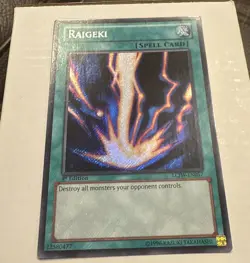 Yugioh LCJW-EN056 RAIGEKI Secret Rare 1st Edition (NM) - Image 2