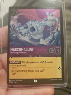 Disney Lorcana Ursula's Return Marshmallow Cold Foil Uncommon 51/204 PACK FRESH - Image 1