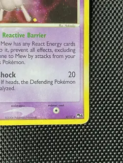 Mew 4/17 Pop Series 4 Pokemon Holo Card Organized Play - Image 4