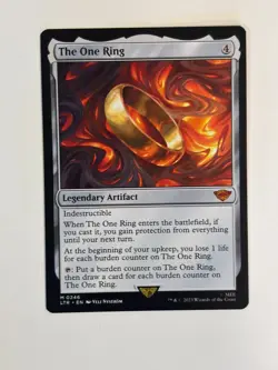The One Ring, Lord of the Rings Tales of Middle Earth Magic MTG Card - Image 1