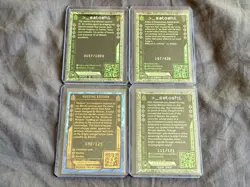 Rare 4 Card Bitcoin Trading Cards BTCTC Lot TCG HEWP SOS /121 Back - Image 4