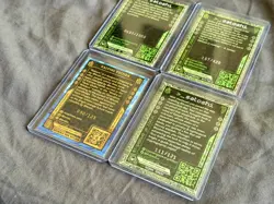 Rare 4 Card Bitcoin Trading Cards BTCTC Lot TCG HEWP SOS /121 Back - Image 5