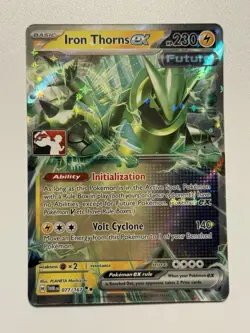 Iron Thorns Ex Pokemon Prize Pack Series 5 Promo Pokemon Card NM/LP Play Stamp - Image 1