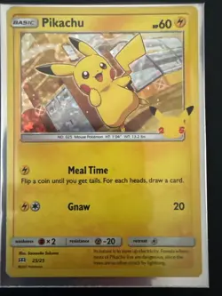Pokemon TCG Pikachu McDonald's 25th Anniversary 25/25 Promo Holo Card 2021 - Image 1