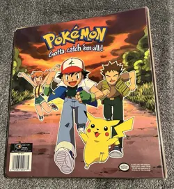 Vintage 1999 Plymouth 3 Ring Card Binder Nintendo Pokemon Pikachu Ash Nintendo 41365040775 - Image 2