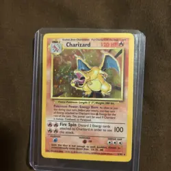 Pokemon TCG Base Set Charizard 4/102 Holo Rare 1999 Unlimited Vintage Card - Image 1
