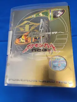 1999 Pokemon Japanese Neo Genesis Series 1 Promo 9-card Set Binder Excellent - Image 1