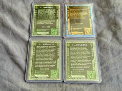 Rare 4 Card Bitcoin Trading Cards BTCTC Lot TCG SOS HEWP /256 - Image 4
