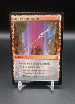 Custom Game Card- Staff Of Domination- LP Condition - Image 1
